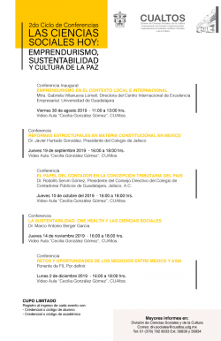 2do Ciclo de conferencias