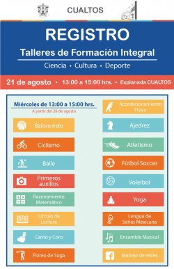 Registro a talleres de formación Integral