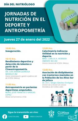Jornadas de nutrición en el deporte y antropometría