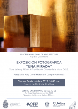 Exposición fotográfica "Una mirada"
