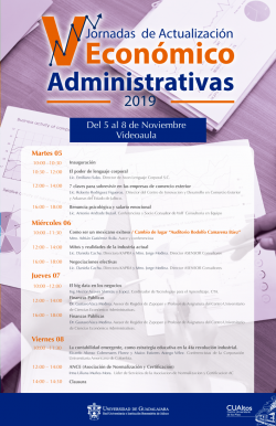 Jornadas Económico Administrativas 2019