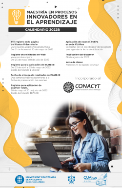 Cartel Maestría en Procesos Innovadores en el Aprendizaje 2022-B