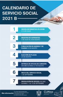 Calendario de Servicio Social 2021-B