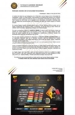 TARJETA NEGRA, LEONES NEGROS 